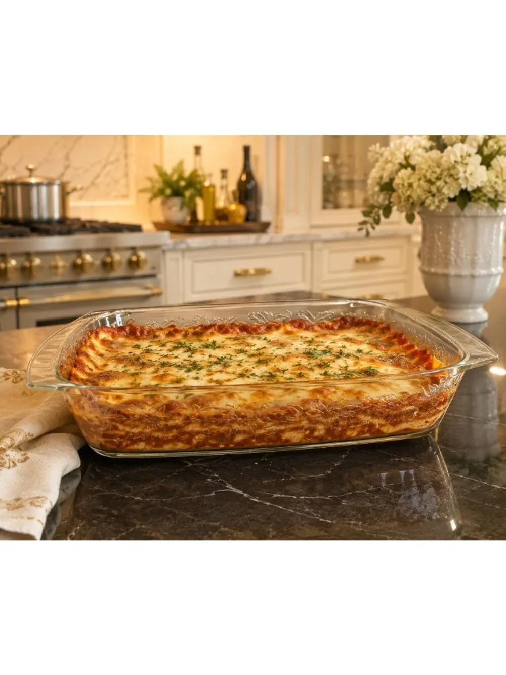 Princess House Fantasia #535 XL Large Lasagna Baking Casserole Dish 18 x 12